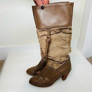 Vintage Acme Dingo Suede Slouch Boots 6.5
